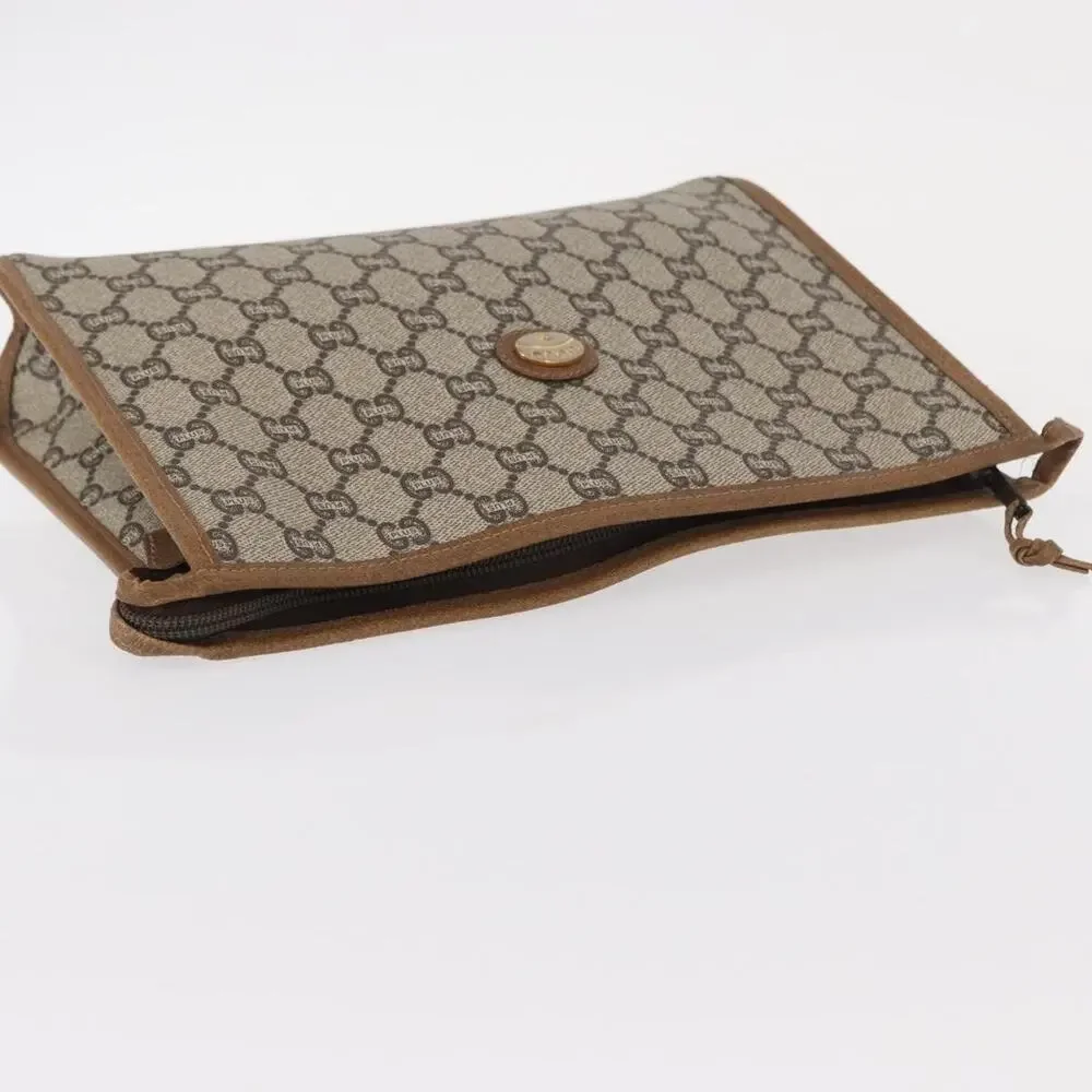 Gucci GG Plus Clutch Bag Beige